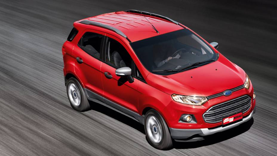 O EcoSport 2013 dá as caras, mas só estreia nas lojas em setembro | <a href="https://preprod.quatrorodas.abril.com.br/carros/testes/ford-ecosport-freestyle-1-6-16v-699470.shtml" rel="migration">Leia mais</a>