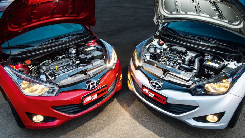 Nas ruas, será difícil identificar qual é a versão 1.0, e qual é a 1.6. | <a href="https://preprod.quatrorodas.abril.com.br/carros/comparativos/hyundai-hb20-1-0-x-1-6-725959.shtml" rel="migration">Leia mais</a>