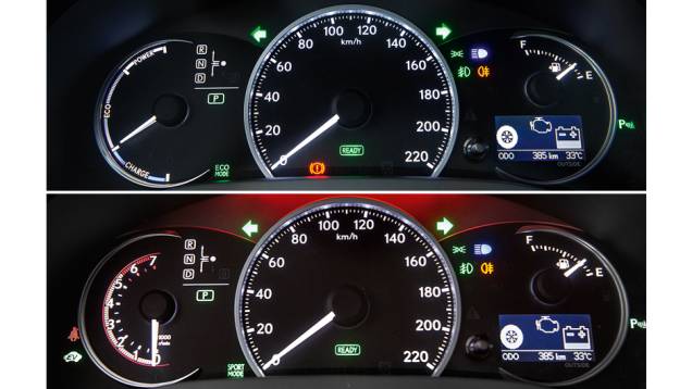 Painel que muda de configuração (e de cor) conforme o modo de condução escolhido pelo motorista | <a href="https://preprod.quatrorodas.abril.com.br/carros/lancamentos/lexus-ct-200h-f-sport-743425.shtml" rel="migration">Leia mais</a> Painel que muda de configuração (e de cor) conforme o modo de condução escolhido pelo motorista | <a href="https://preprod.quatrorodas.abril.com.br/carros/lancamentos/lexus-ct-200h-f-sport-743425.shtml" rel="migration">Leia mais</a>