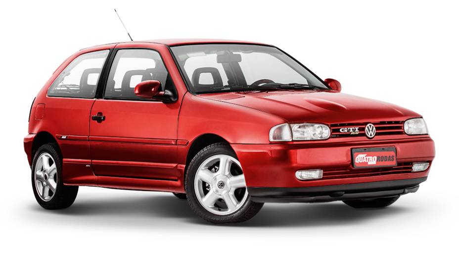 A bolha no capô era exclusiva do Gol GTI 16V | <a href="https://preprod.quatrorodas.abril.com.br/carros/classicos-brasileiros/volkswagen-gol-gti-16v-765615.shtml" rel="migration">Leia mais</a>