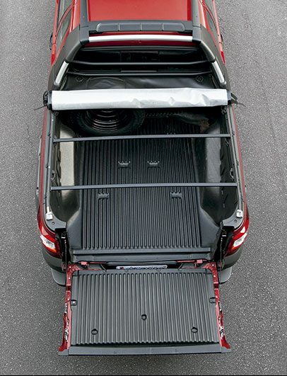 Caçamba volumosa, para até 910 litros | <a href="https://preprod.quatrorodas.abril.com.br/carros/comparativos/saveiro-x-strada-787696.shtml" rel="migration">Leia mais</a> Caçamba volumosa, para até 910 litros | <a href="https://preprod.quatrorodas.abril.com.br/carros/comparativos/saveiro-x-strada-787696.shtml" rel="migration">Leia mais</a>