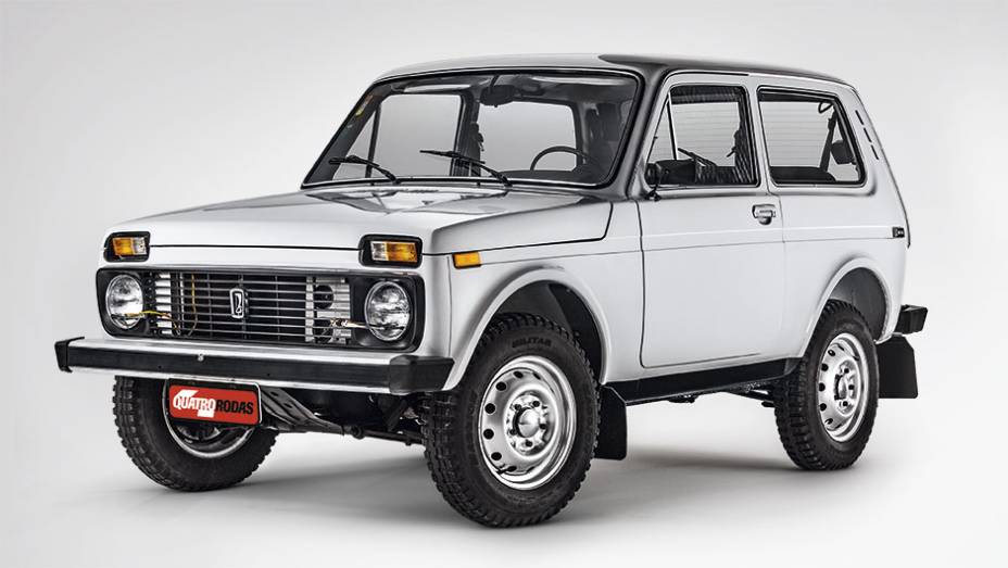 O Lada russo foi criado com tecnologia "herdada" da Fiat | <a href="https://preprod.quatrorodas.abril.com.br/carros/classicos-grandescarros/lada-niva-793595.shtml" rel="migration">Leia mais</a>