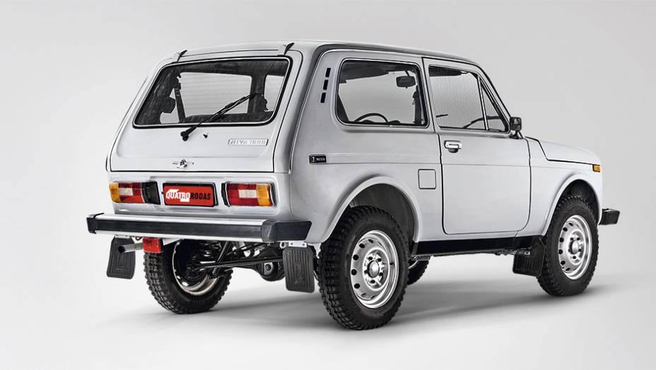 Apesar do eixo rígido atrás, ele tem molas helicoidas nas quatro rodas | <a href="https://preprod.quatrorodas.abril.com.br/carros/classicos-grandescarros/lada-niva-793595.shtml" rel="migration">Leia mais</a>