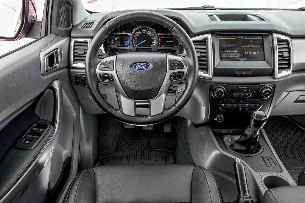 Ford Ranger Painel com duas telas digitais configuráveis é o mesmo do Fusion