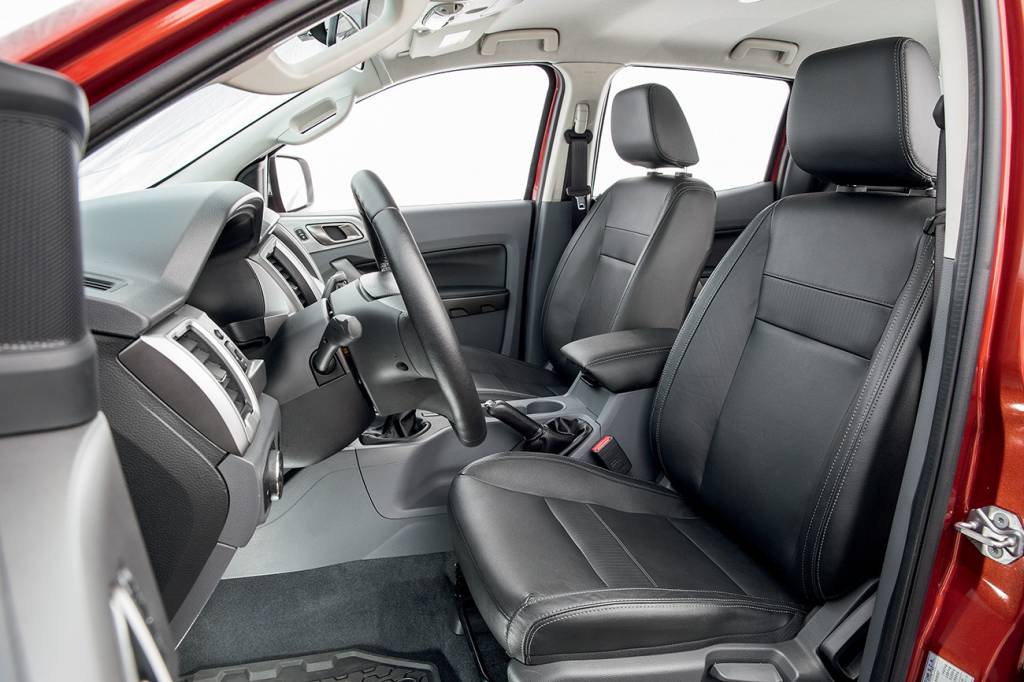 Ford Ranger Acabamento da Ranger é mais refinado que o das concorrentes