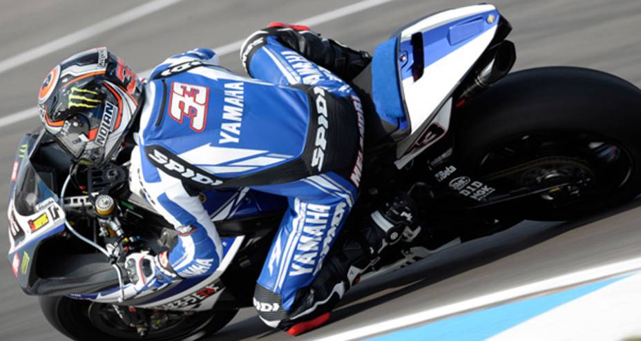 Marco Melandri, da Yamaha World Superbike Team, venceu a primeira corrida