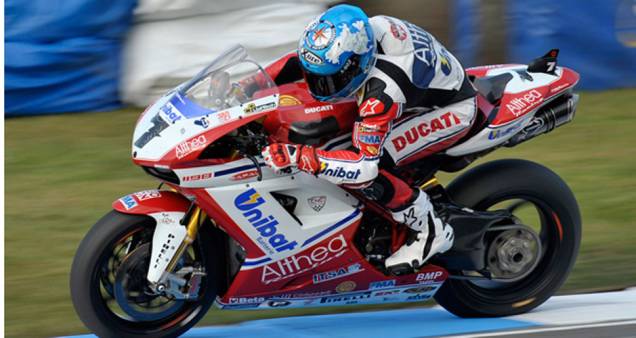 Carlos Checa, na Ducati 1098R Carlos Checa, na Ducati 1098R