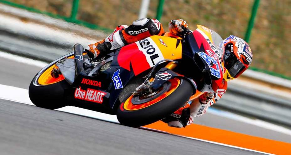 O primeiro lugar ficou com Casey Stoner, que ampliou sua vantagem no campeonato