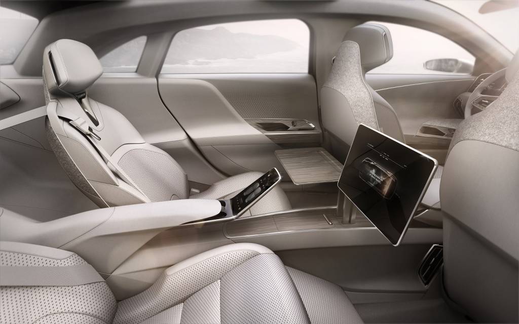 Lucid Air bancos traseiros do Lucid Air