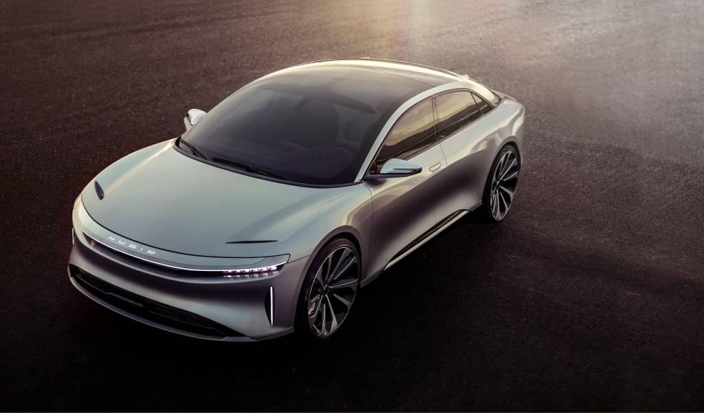 Lucid Air Lucid Air em posição 3x4 de frente
