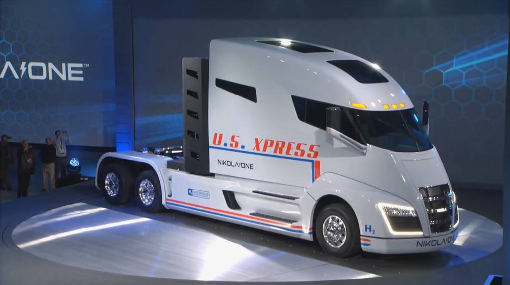 Nikola One Caminhão de 1.014 cv movido a hidrogênio é apresentado nos EUA