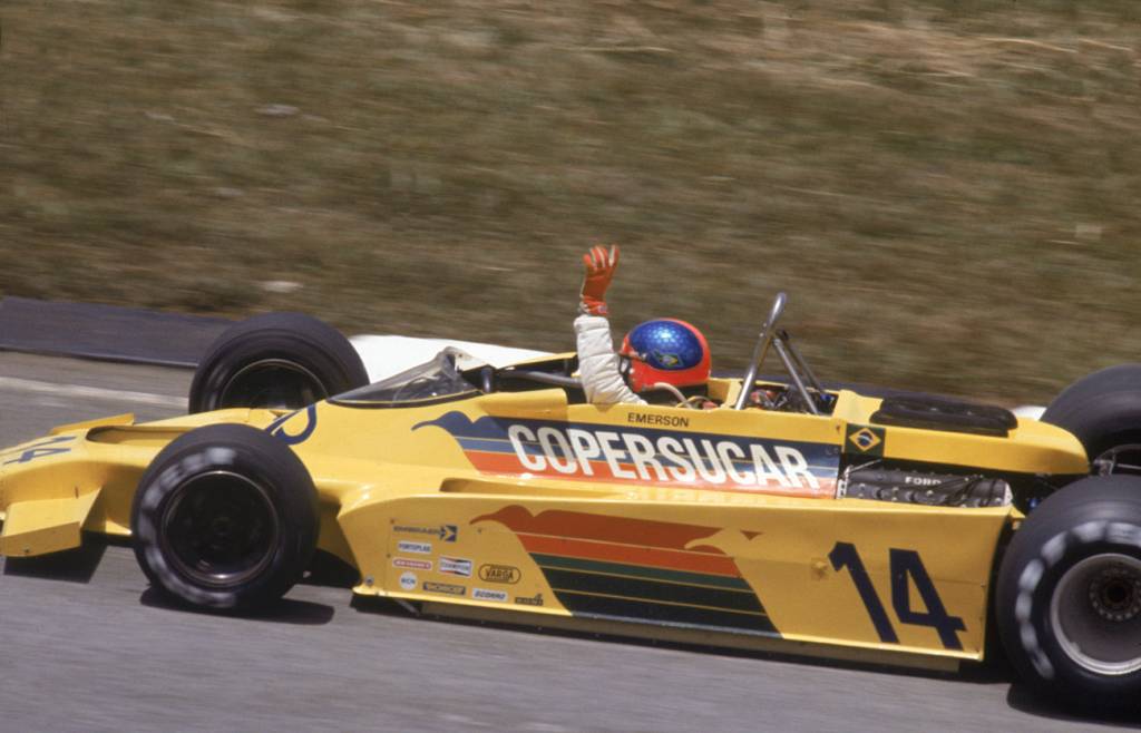 Copersucar Fittipaldi Emerson comemora o 2º lugar no GP do Brasil de 1978
