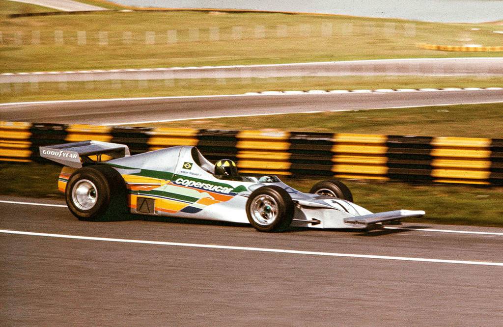 Copersucar Fittipaldi Teste do primeiro carro em Interlagos, a poucos dias da estreia, em 1975