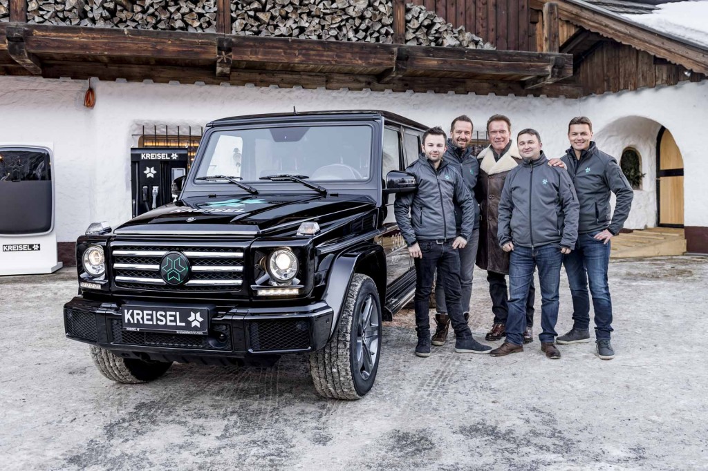 Mercedes-Benz Classe G elétrico Classe G elétrico e Arnold Schwarzenegger