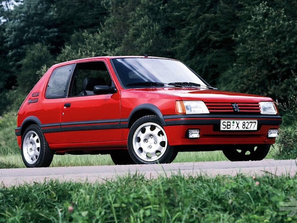 Peugeot 205 GTi Até hoje o 205 GTi tem fama internacional como um dos melhores hot hatches da história