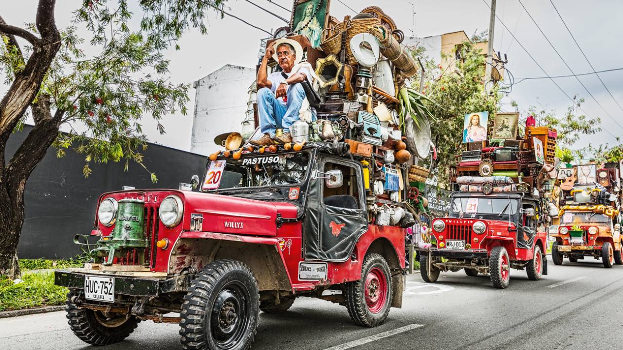 Os Willys são enfileirados de acordo com a categoria em que competem
