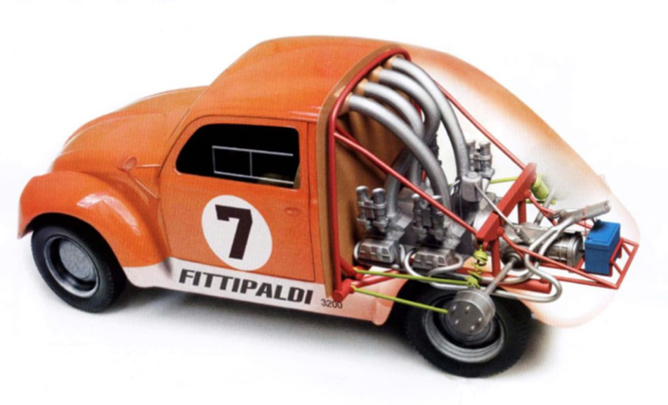 O inacreditável Fusca de dois motores dos irmãos Fittipaldi