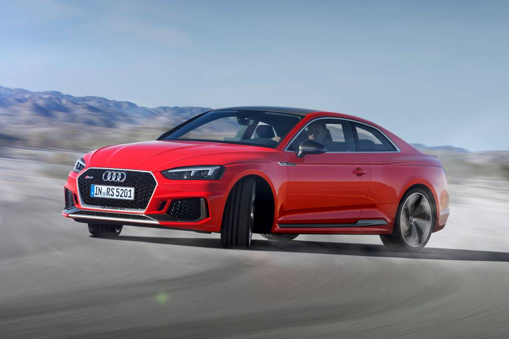 Audi RS 5 Coupé Geometria de suspensão é nova, melhorando a dirigibilidade