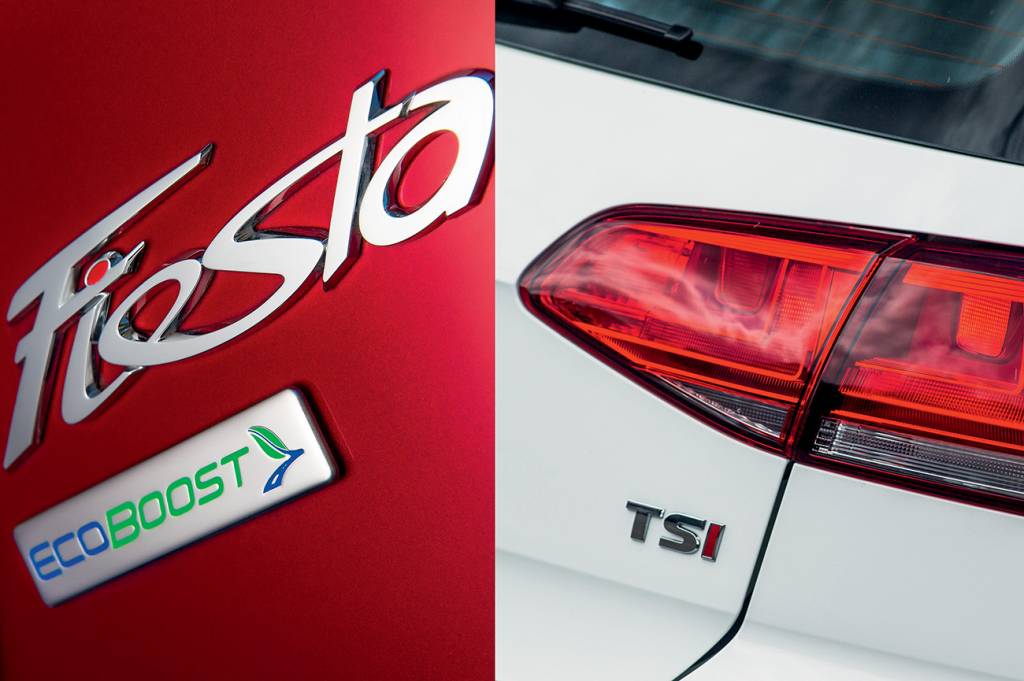 Ford Fiesta 1.0 EcoBoost x VW Golf 1.0 TSI