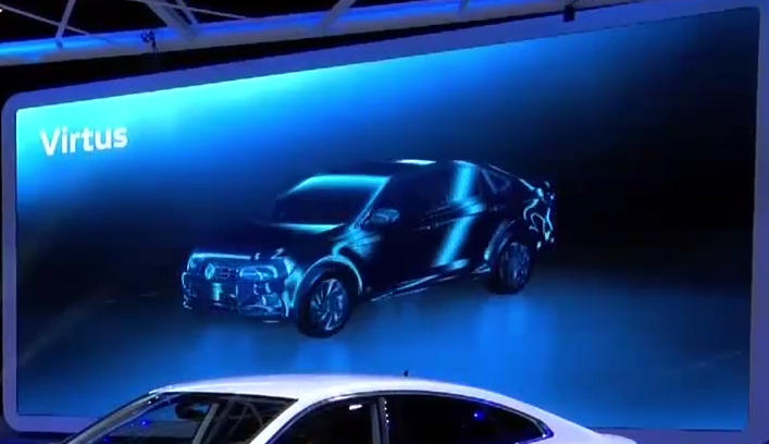 Volkswagen Virtus Esboço foi exibido durante a apresentação do Arteon em Genebra