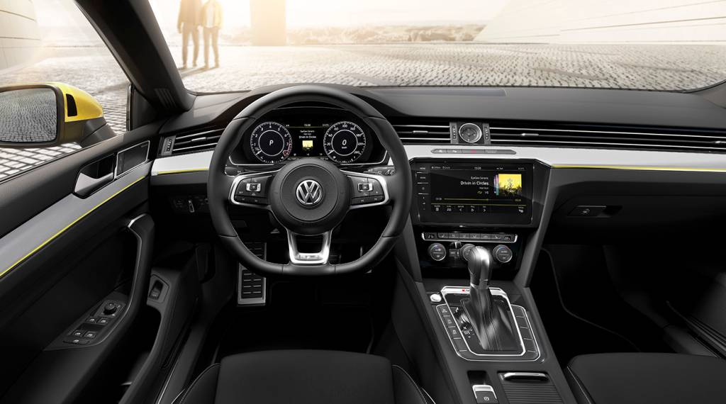 Volkswagen Arteon Painel TFT configurável e central multimídia com tela de 9,2 polegadas