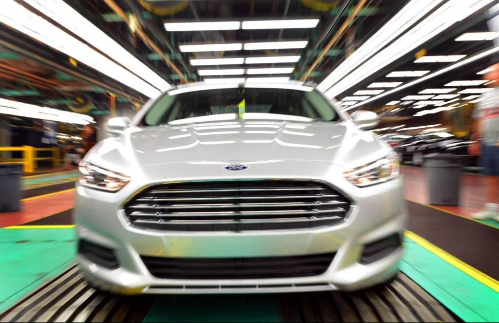 Linha de montagem do Ford Fusion Linha de montagem do Ford Fusion