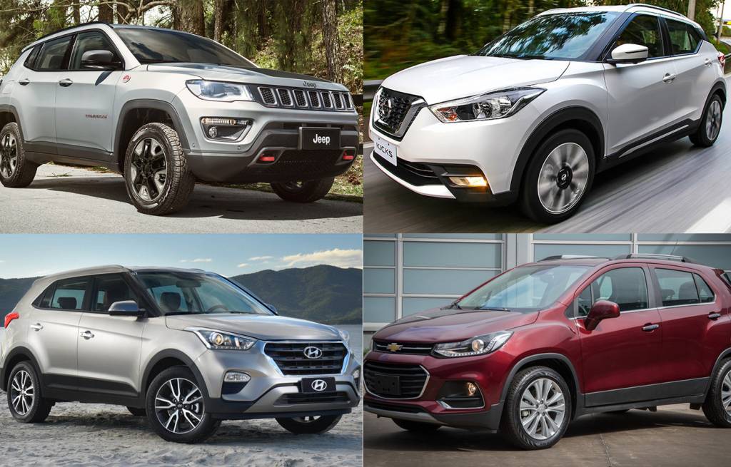 Compass, Kicks, Creta e Tracker