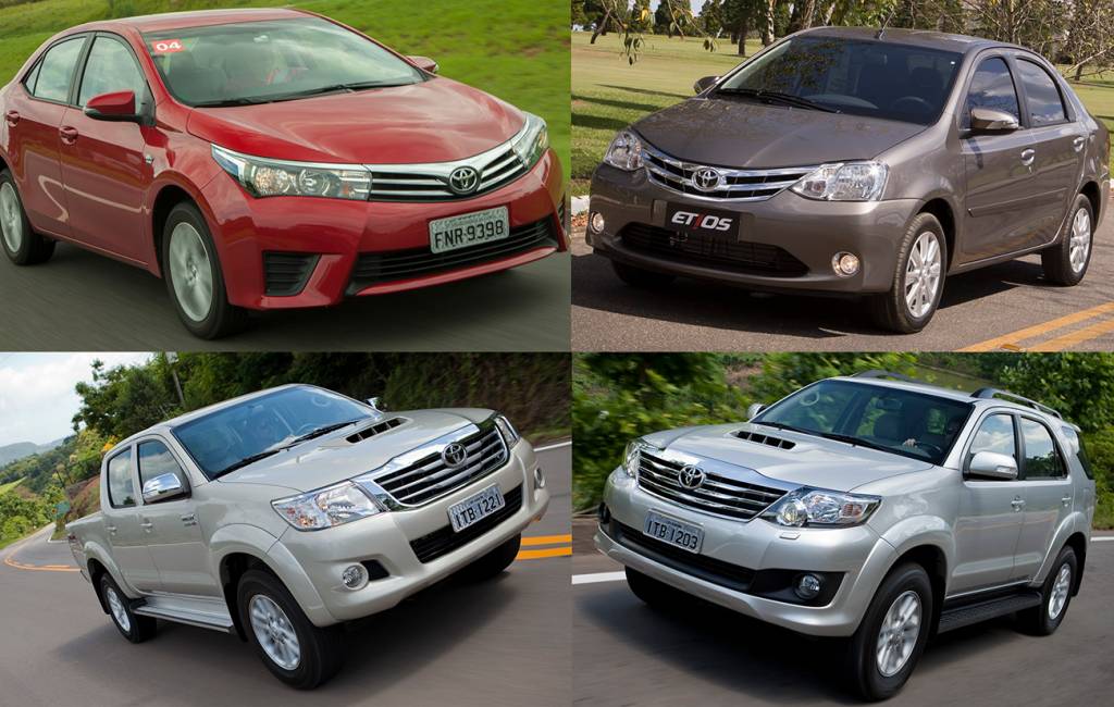 Corolla, Etios, Hilux e SW4