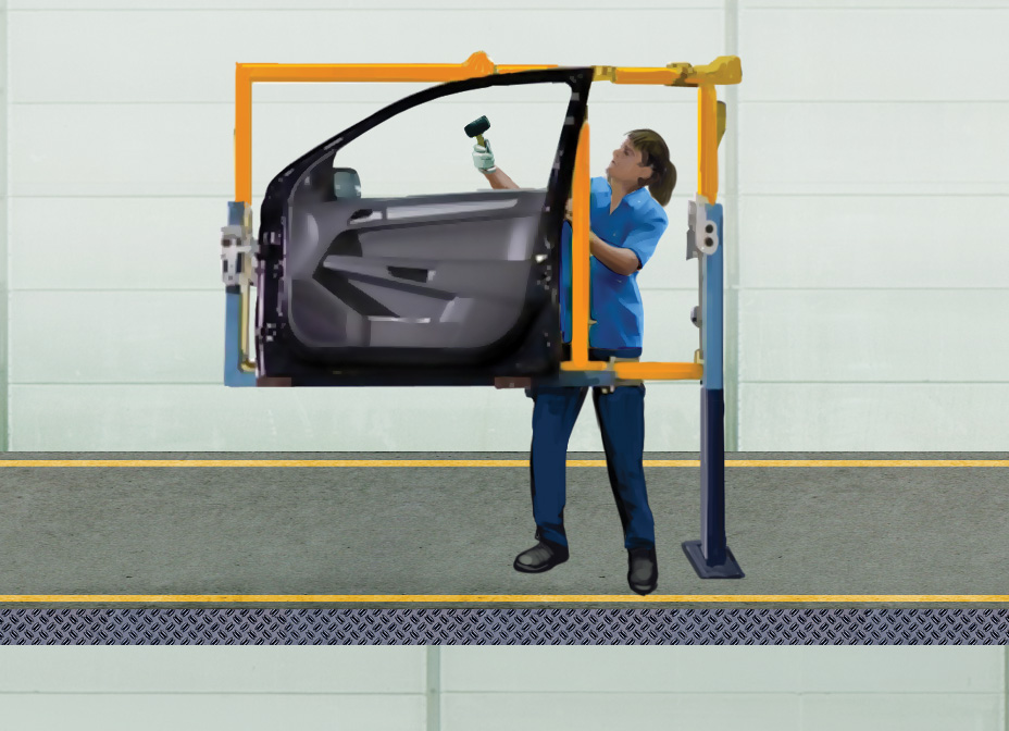 Linha de montagem – portas