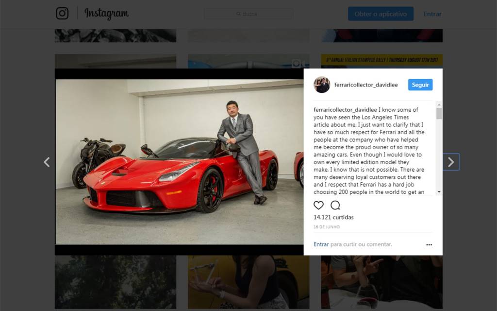 David Lee e sua LaFerrari