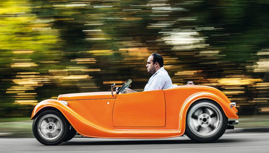 O Ford 1931 Hot Rod chega até a 70 km/h
