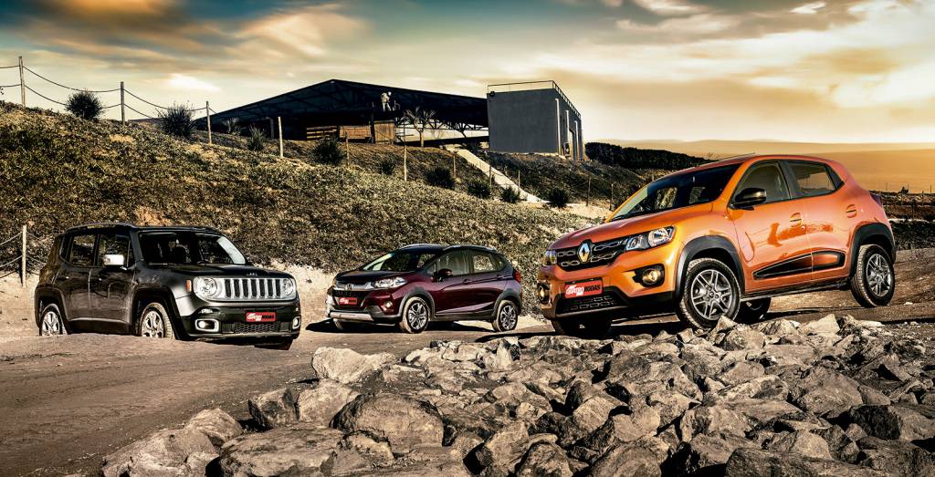 Teste: Renault Kwid x Keep Renegade x Honda WR-V