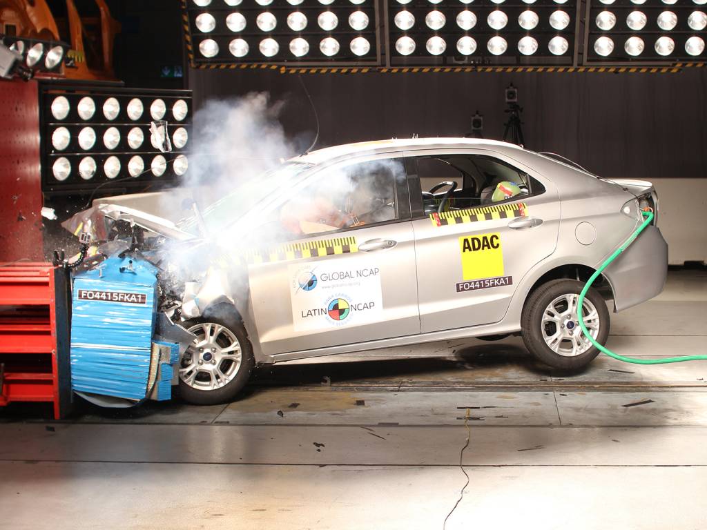 Ford Ka e Ka+ zeram testes de colisão do Latin NCAP