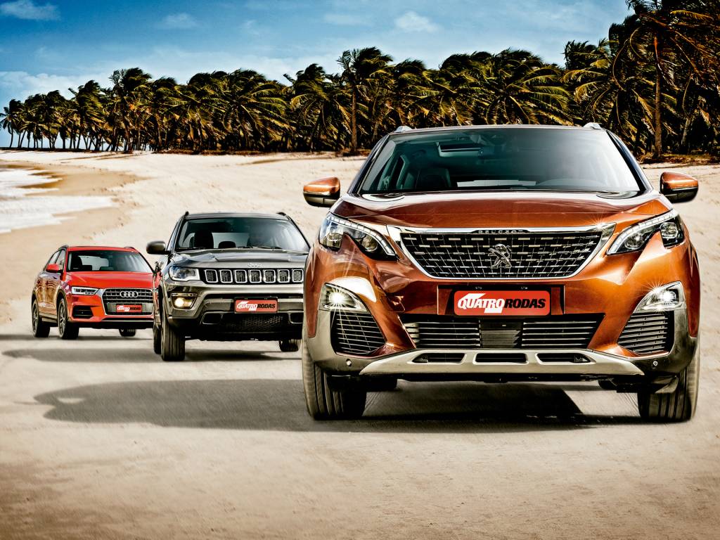Comparativo: Peugeot 3008 x Jeep Compass x Audi Q3