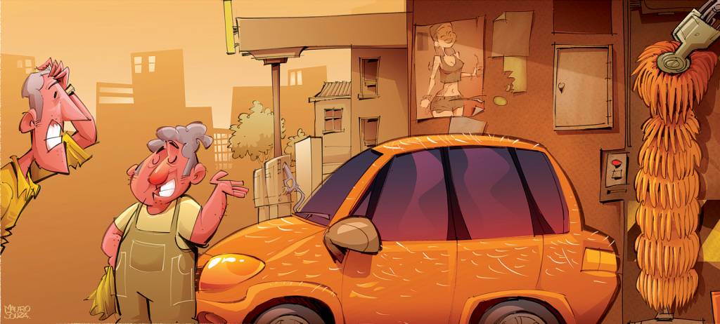 As escovas da lavagem automática mais riscam do que limpam o carro