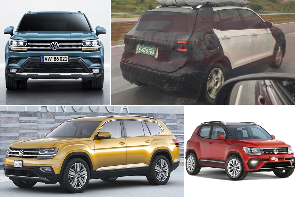 Cinco novos SUVS volkswagen