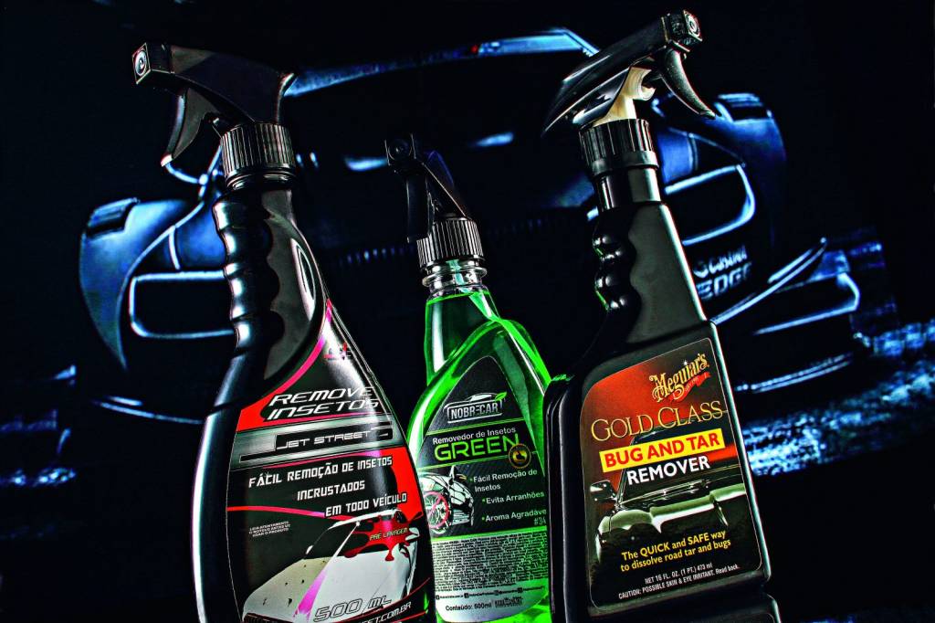 Removedores líquidos Jet Street, Nobre Car e Meguiar’s. Removedores líquidos Jet Street, Nobre Car e Meguiar’s.