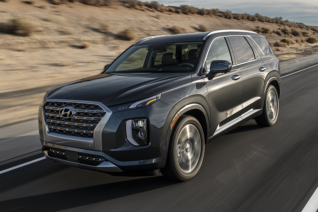 Hyundai Palisade 2020 Hyundai Palisade, SUV V6 de 295 cv que leva até 8, é flagrado no Brasil