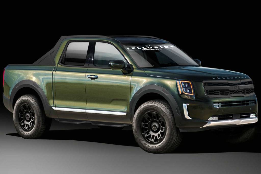 Kia Telluride projeção picape Kia Telluride projeção picape