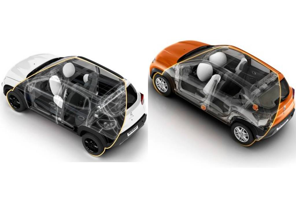 Renault Kwid airbags laterais Renault Kwid airbags laterais