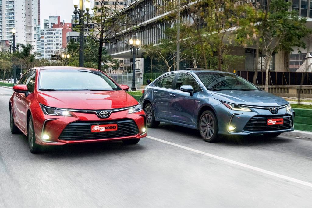 Toyota Corolla 2.0 versus híbrido 7 corolla