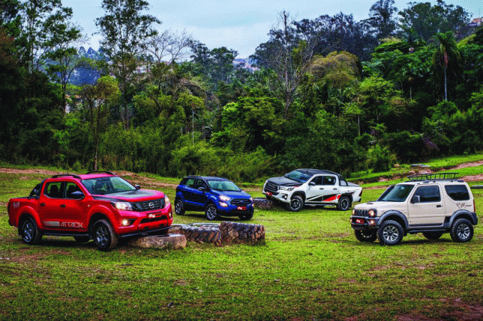 Frontier, Ecosport, Hilux, Jimny