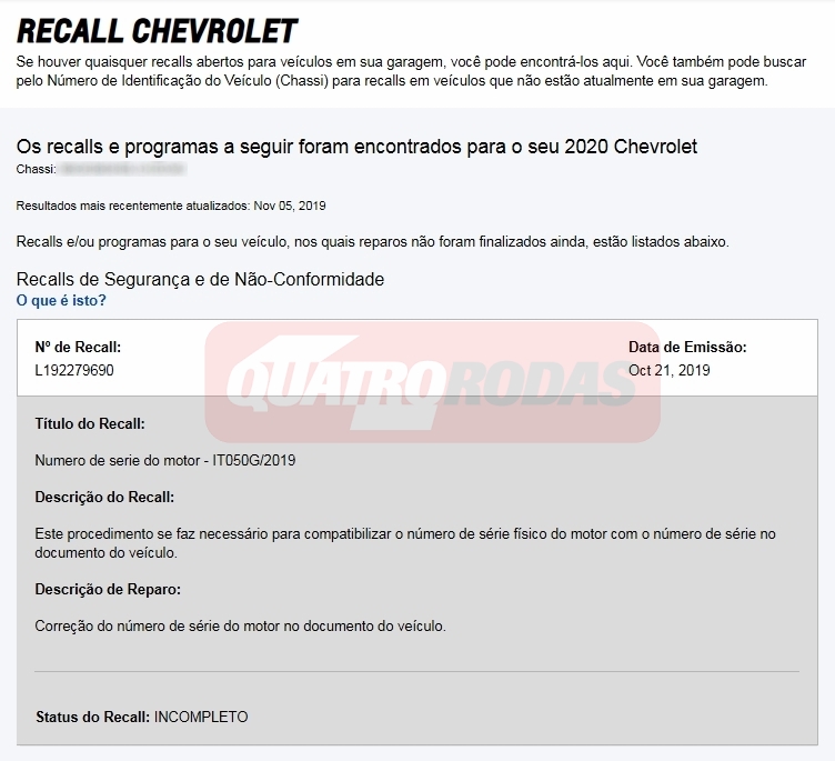 Recall GM Recall GM