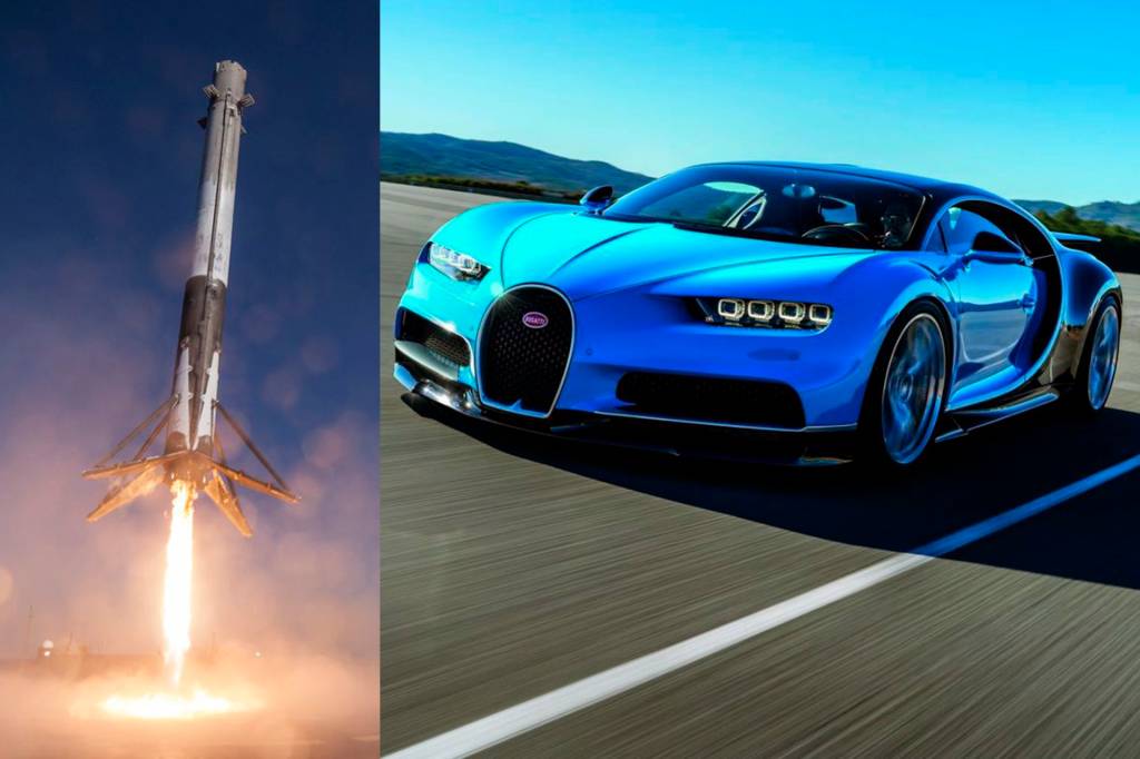 Bugatti Chiron vs Falcon 9 Bugatti Chiron vs Falcon 9