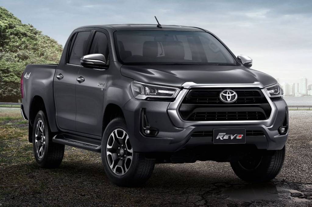 nOVA HILUX 2 Toyota Hilux 2021 chumbo vista 3/4 de frente