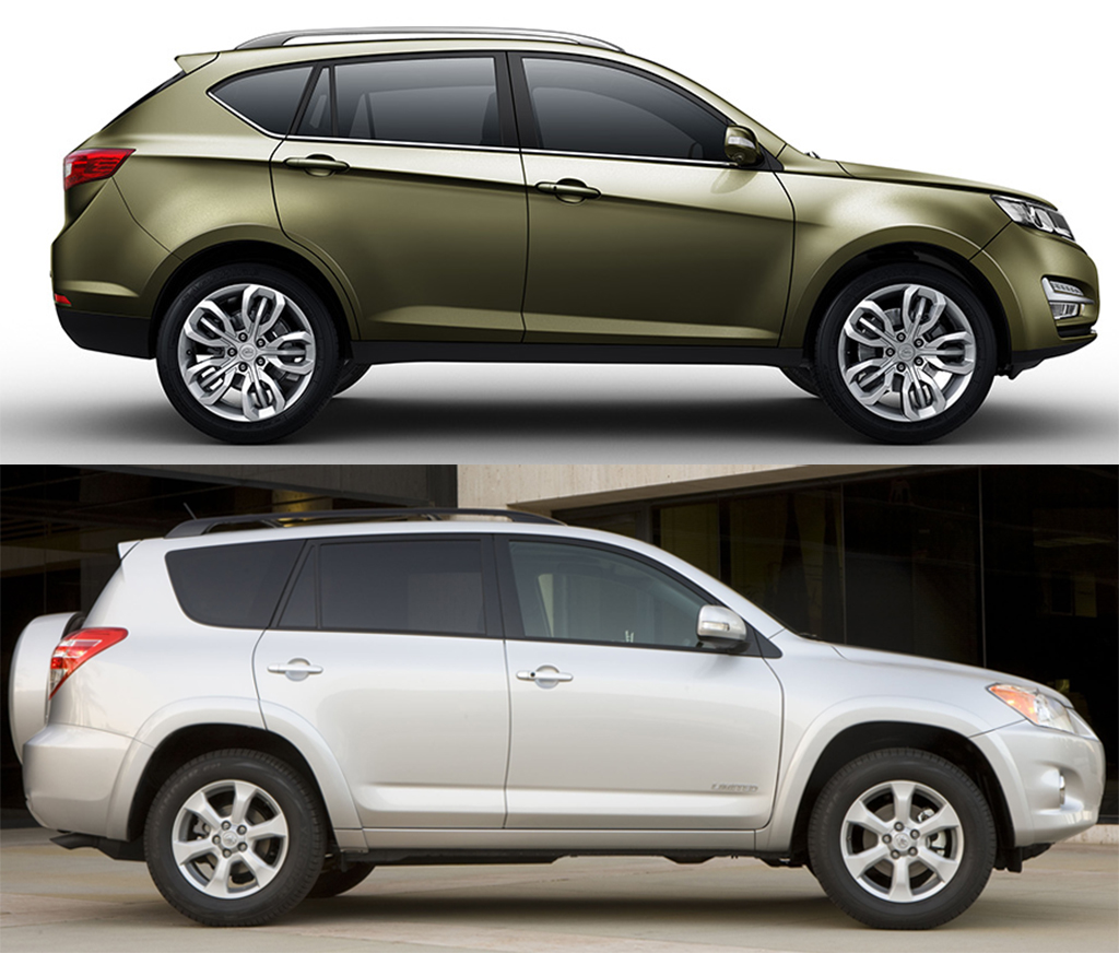 Comparação Landwind X5 e Toyota Rav4 Comparação Landwind X5 e Toyota Rav4