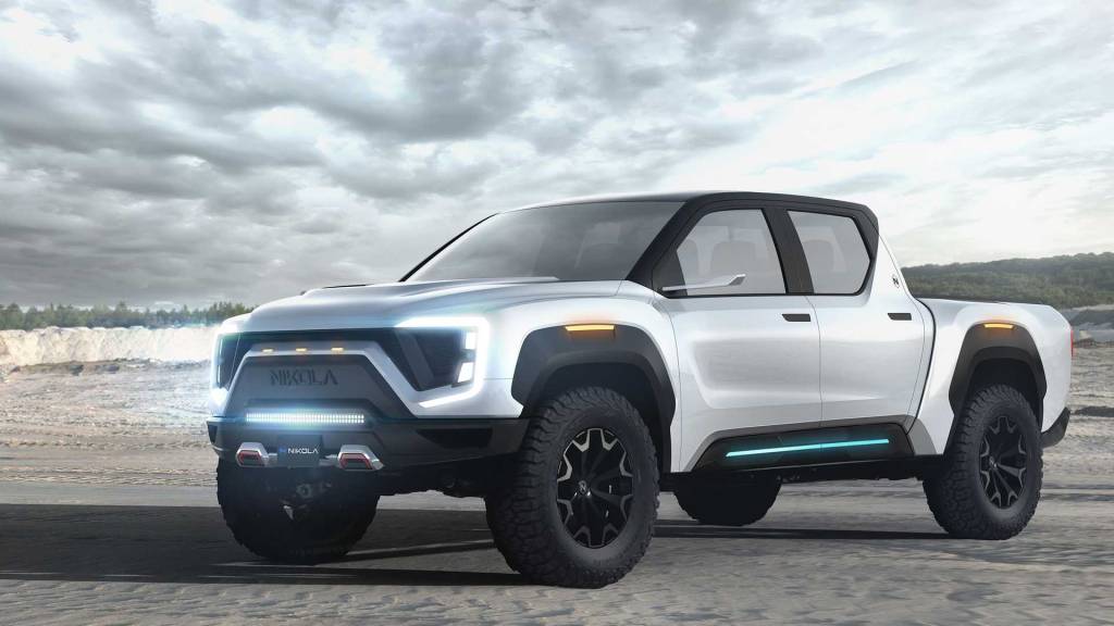 nikola-badger-electric-pickup-truck GM investe US$ 2 bi e irá produzir picape elétrica Nikola Badger