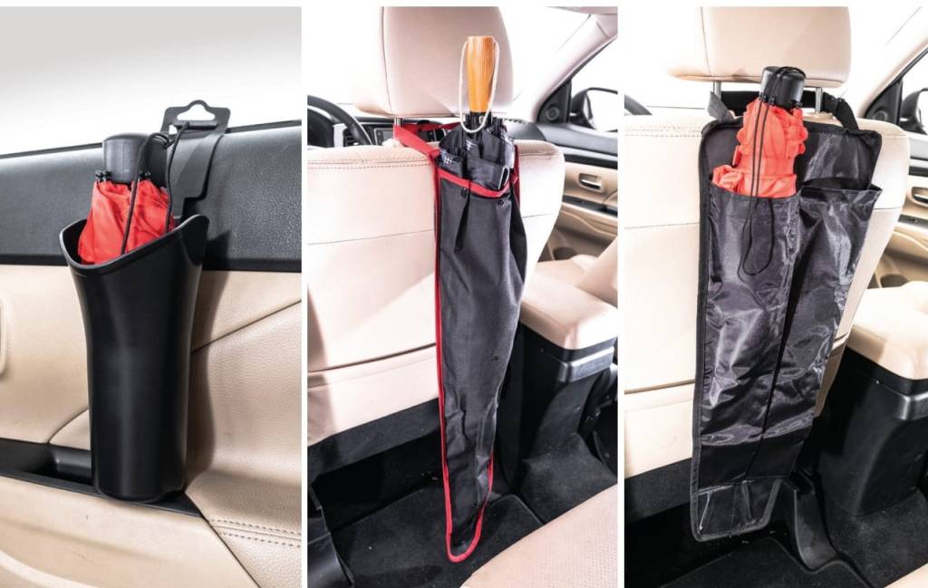 Estes porta-guarda-chuvas prometem proteção… para o seu carro