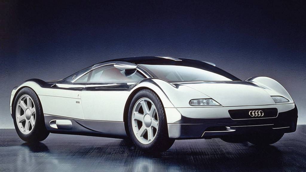 Audi-conceito – Copia O Avus Quattro inspirou o Audi R8, esportivo lançado anos depois.