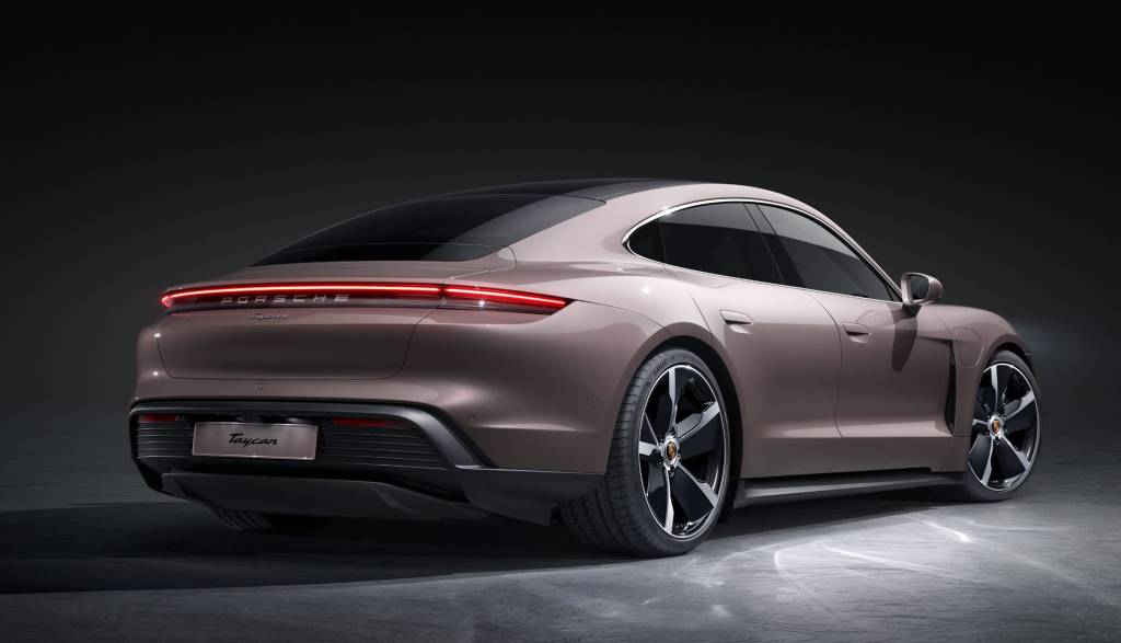 porsche taycan traseira do taycan